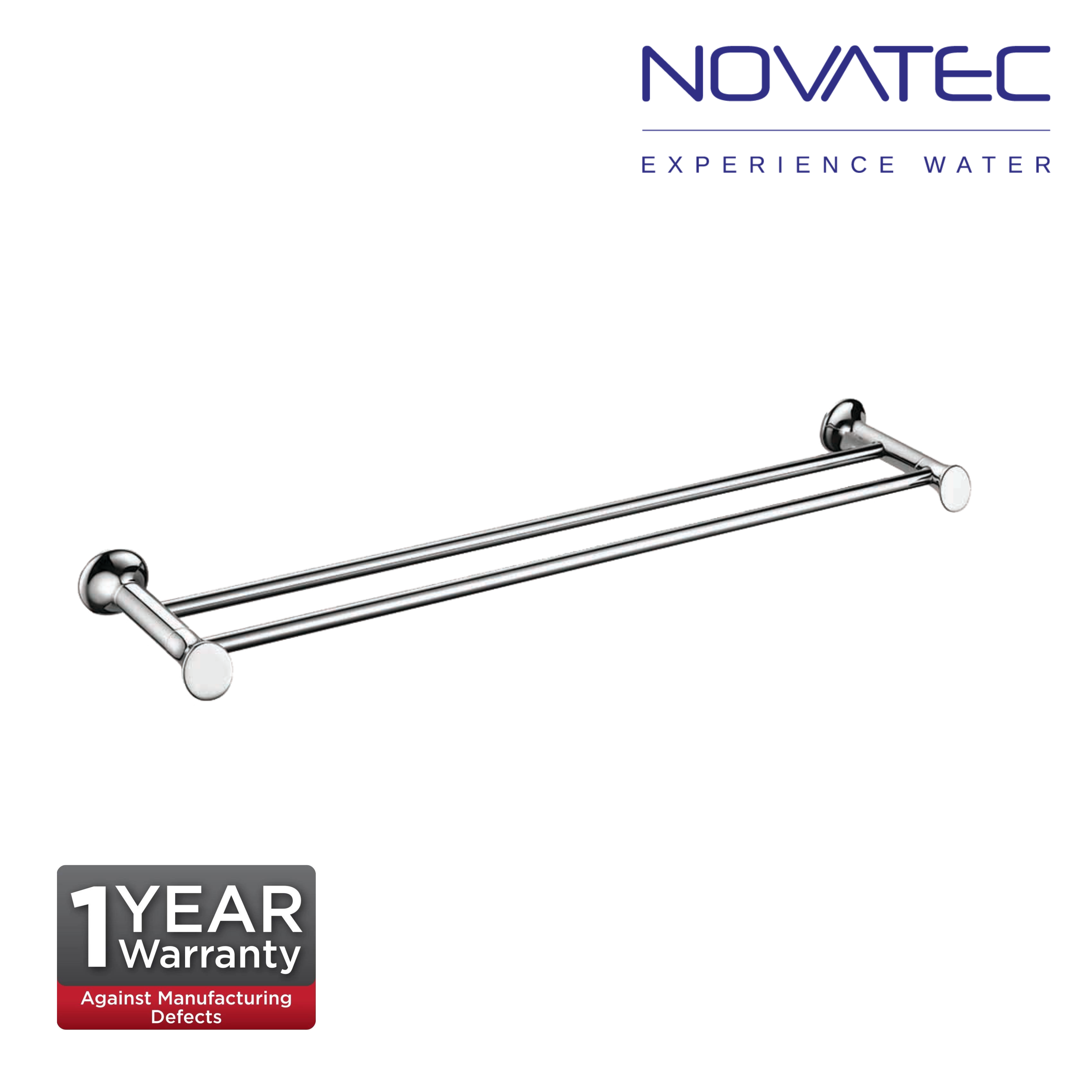 Novatec Gaspra Double Towel Rail  560mm (NVB31704)